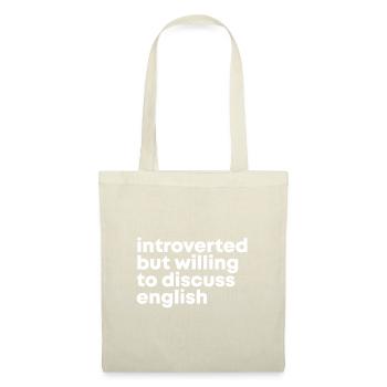 Anglais - Sac en tissu - nature - Devant