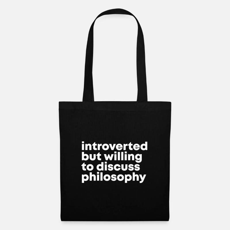 philosophie - Sac en tissu - noir