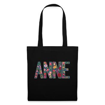 Anne Blomster - Sac en tissu - noir - Devant