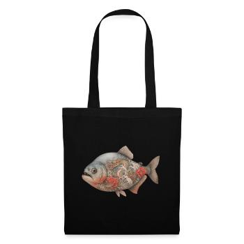 Yakuza Piranha - Tote Bag - black - Front