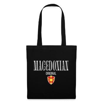 Original macédonien, j’adore la Macédoine - Sac en tissu - noir - Devant