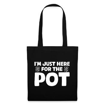 Pour le pot Casino Gambling Funny Player - Sac en tissu - noir - Devant