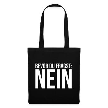 Before you ask: No - Tote Bag - black - Front