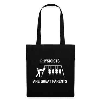Physicien Humour Scientifique Drôle - Sac en tissu - noir - Devant