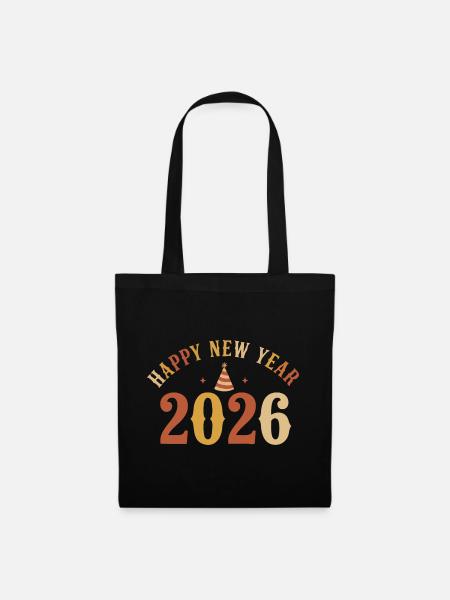 Feiert die schöne Silvesterparty 2026 - Stoffbeutel - Schwarz