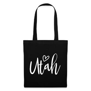 Utah Heart Women's Love Utah - Stoffbeutel - Schwarz - Vorne