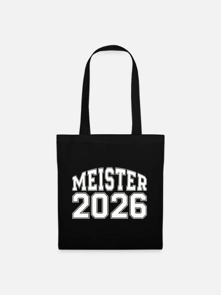 Meister 2026 Logo - Stoffbeutel - Schwarz