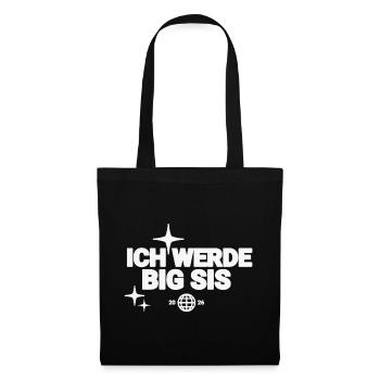 Ich Werde Big Sis - Stoffbeutel - Schwarz - Vorne