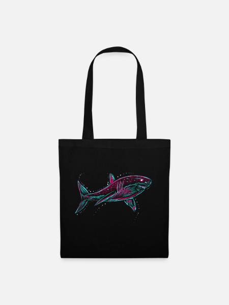 Neo Shark - Stoffbeutel - Schwarz