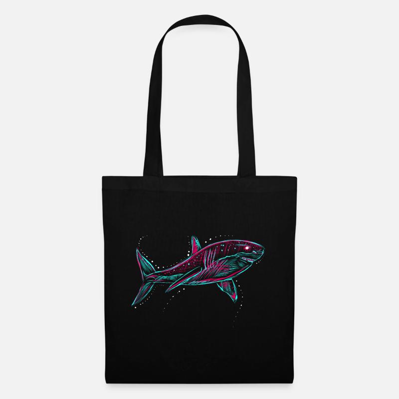 Neo Shark - Stoffbeutel - Schwarz