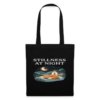 Stillness at Night Fox Animal Cottagecore Farm - Tote Bag - black - Front