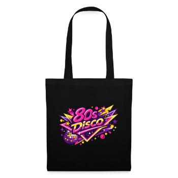 Retro 1980 80s Disco - Tote Bag - black - Front