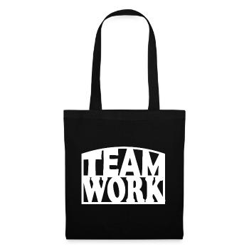 Teamwork Bold Stencil - Stoffbeutel - Schwarz - Vorne