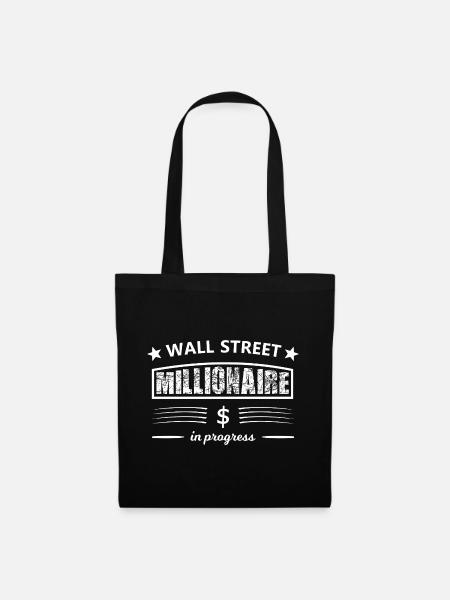 Wall Street Millionaire in Progress - Stoffbeutel - Schwarz