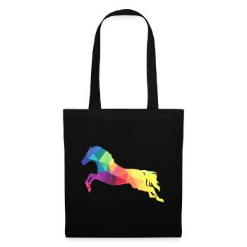 Saut de cheval - Sac en tissu - noir - Devant