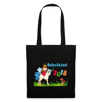 Ecolier 2018 inscription des filles Unicorn - Sac en tissu - noir - Devant