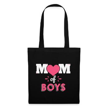 Mutter von Jungs Mutter Muttertag Geschenk - Stoffbeutel - Schwarz - Vorne