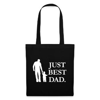 Just Best Dad - Stoffbeutel - Schwarz - Vorne