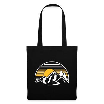 les montagnes - Sac en tissu - noir - Devant