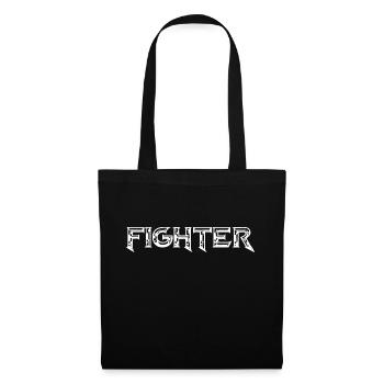 Idée cadeau Fighter Fighter Warrior - Sac en tissu - noir - Devant