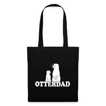 Otterdad Otter Dad Father Father's Day Saying - Tote Bag - black - Front