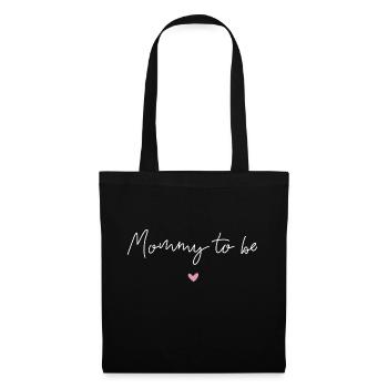 Mommy to be - Stoffbeutel - Schwarz - Vorne