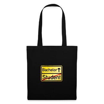 Bachelor - Stoffbeutel - Schwarz - Vorne