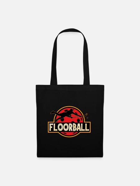 Floorball Spieler Unihockey Floorball - Stoffbeutel - Schwarz