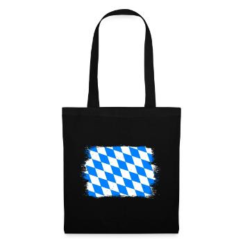 Bavaria Flag Used Look Bavarian Flag Vintage - Tote Bag - black - Front