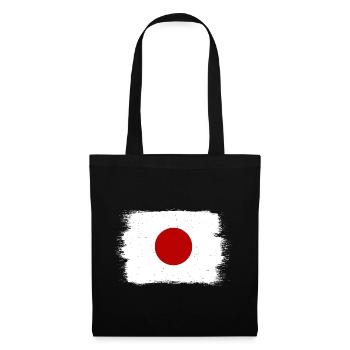 Japan Flag Used Look Nihon Japanese Flag - Tote Bag - black - Front