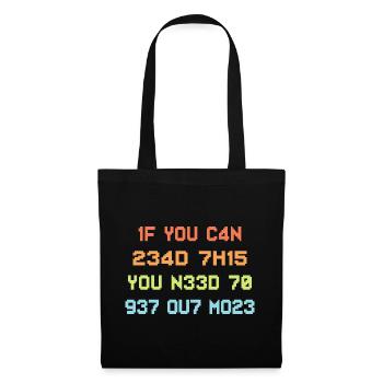 If you can read this - Tote Bag - black - Front