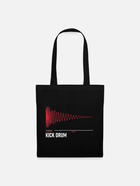 Kick Drum - キックドラム - Stoffbeutel - Schwarz