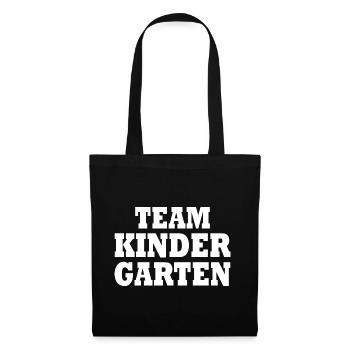 Team kindergarten - Stoffbeutel - Schwarz - Vorne