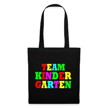Team kindergarten - Stoffbeutel - Schwarz - Vorne