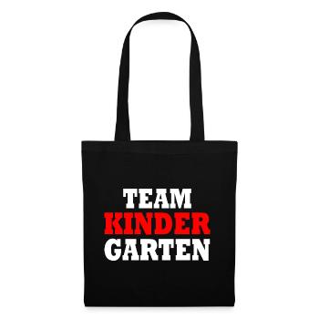 Team kindergarten - Stoffbeutel - Schwarz - Vorne