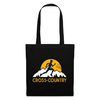 cross country runner running running - Tote Bag - black - Front
