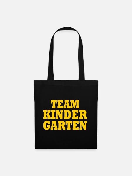 Team kindergarten - Stoffbeutel - Schwarz