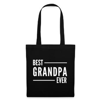 BEST GRANDPA EVER. GRANDPA GIFT - Tote Bag - black - Front