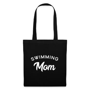 Schwimmende Mutter - Stoffbeutel - Schwarz - Vorne
