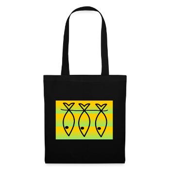 SARDINE. FISH. APRIL FOOL. EASTER. SEA - Tote Bag - black - Front