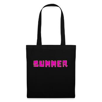 Summer - Sommer - Stoffbeutel - Schwarz - Vorne