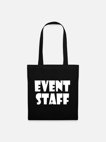 Event staff - Stoffbeutel - Schwarz