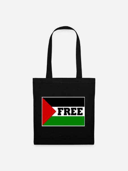Free palestine - Stoffbeutel - Schwarz