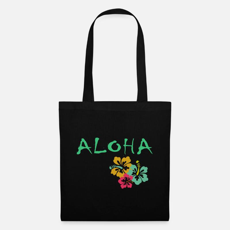 ALOHA - Stoffbeutel - Schwarz