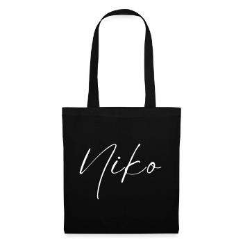 T-shirt Nom Niko cadeau pour hommes - Sac en tissu - noir - Devant