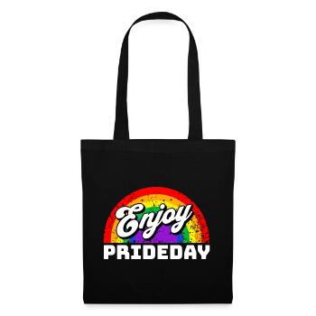 Pride Gay CSD Love LGBTQ Colors of the Rainbow - Tote Bag - black - Front