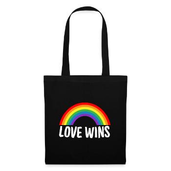 Love wins - Tote Bag - black - Front