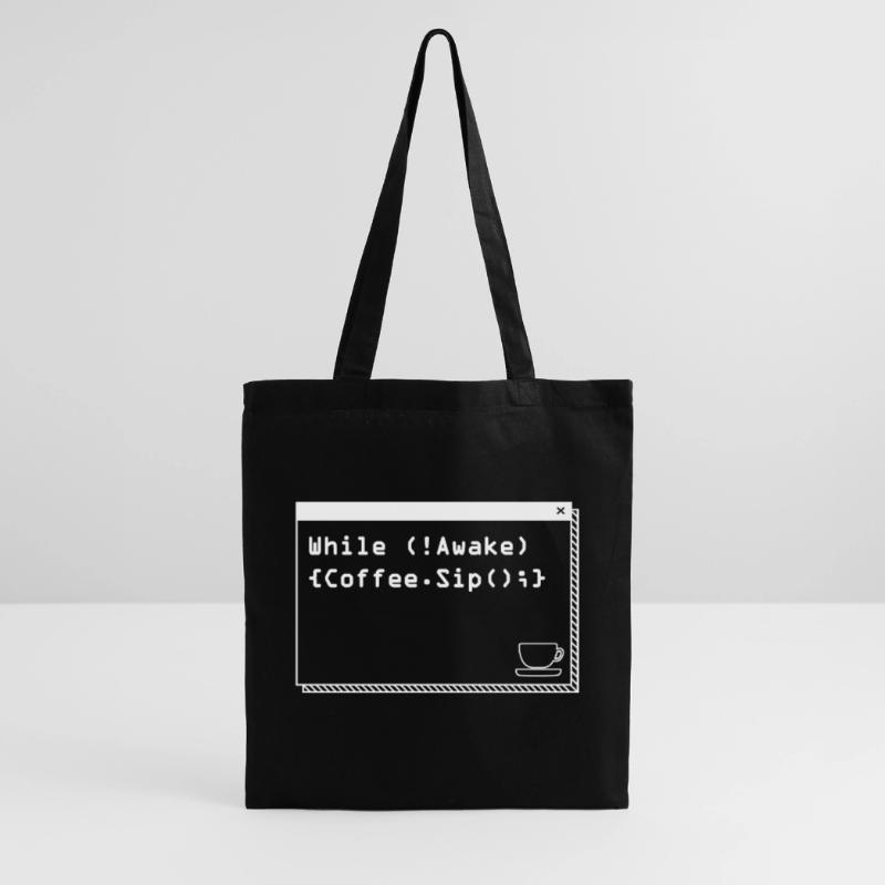 Aus Kaffee Code generieren Programmierer Stoffbeutel