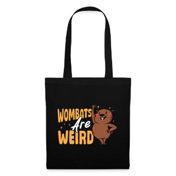 Wombats sind komische Wombat-Merch - Stoffbeutel - Schwarz - Vorne