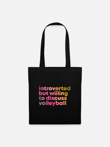 Volleyball Volleyball Volleyball - Stoffbeutel - Schwarz